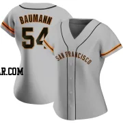 Mike Baumann Women's San Francisco Giants Gray Authentic Road Jersey