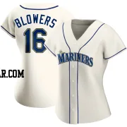 Mike Blowers Women's Seattle Mariners Cream Authentic Alternate Jersey