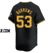 Mike Burrows Youth Pittsburgh Pirates Black Limited Alternate Jersey