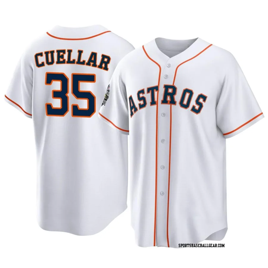 Mike Cuellar Men's Houston Astros White Replica 2022 World Series Home Jersey