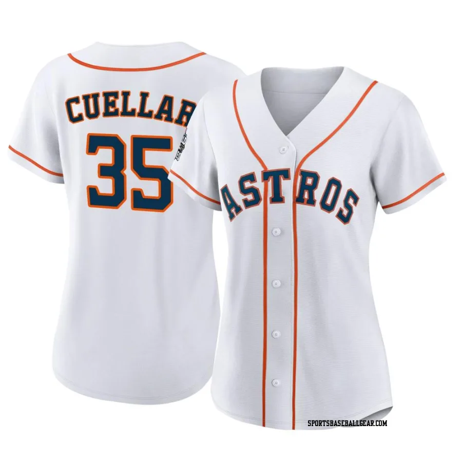 Mike Cuellar Women's Houston Astros White Authentic 2022 World Series Home Jersey