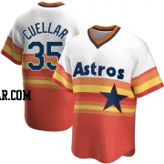 Mike Cuellar Youth Houston Astros White Replica Home Cooperstown Collection Jersey