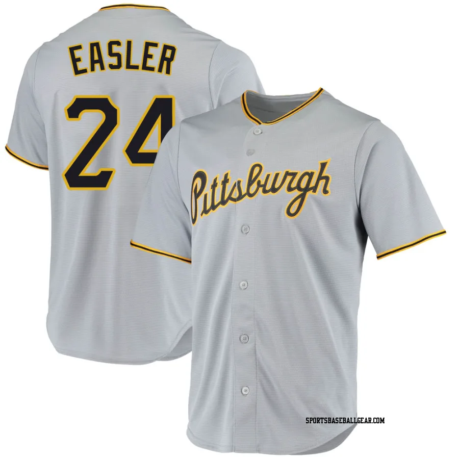 Mike Easler Men's Pittsburgh Pirates Gray Replica Road Jersey