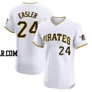 Mike Easler Men's Pittsburgh Pirates White Elite Home Jersey