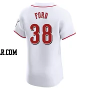 Mike Ford Men's Cincinnati Reds White Elite Home Jersey