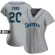 Mike Ford Women's Seattle Mariners Gray Authentic Road Jersey