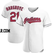 Mike Hargrove Men's Cleveland Guardians White Authentic Home Jersey