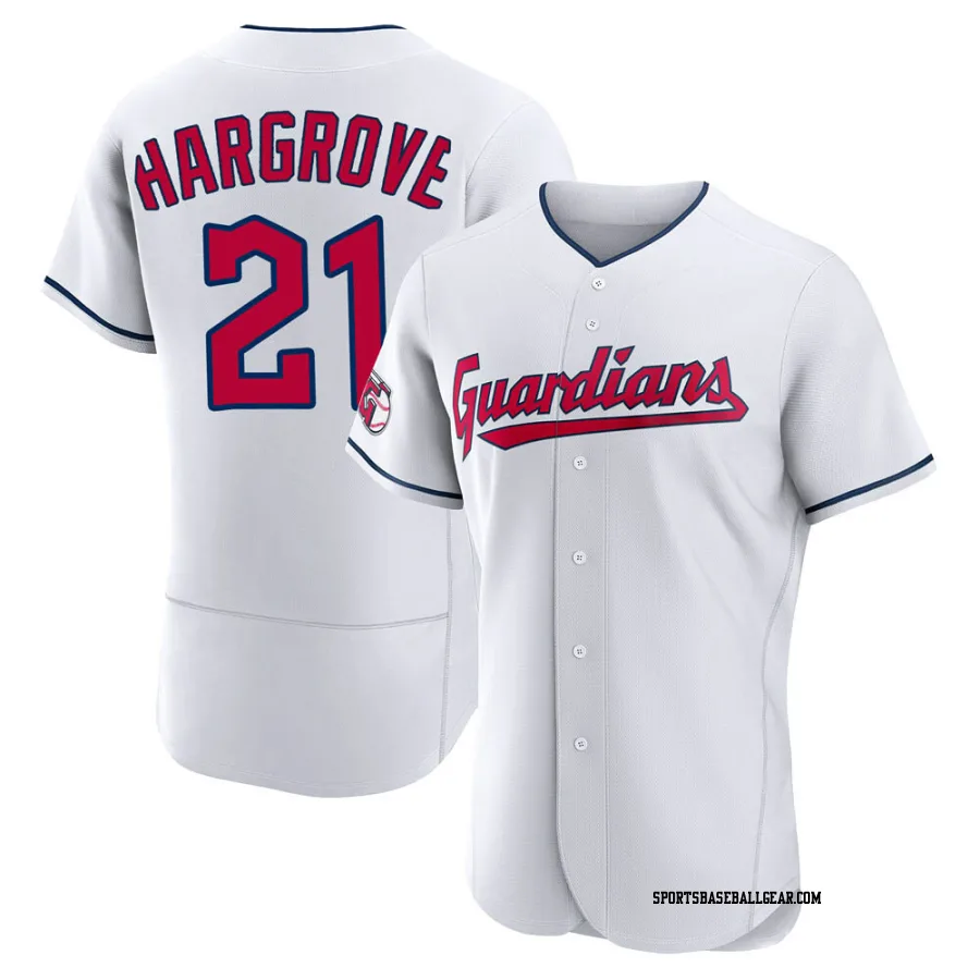 Mike Hargrove Men's Cleveland Guardians White Authentic Home Jersey