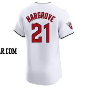 Mike Hargrove Men's Cleveland Guardians White Elite Home Jersey