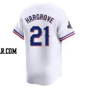 Mike Hargrove Men's Texas Rangers Gold Limited White 2024 Collection Jersey