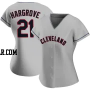 Mike Hargrove Women's Cleveland Guardians Gray Authentic Road Jersey