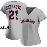 Mike Hargrove Women's Cleveland Guardians Gray Authentic Road Jersey