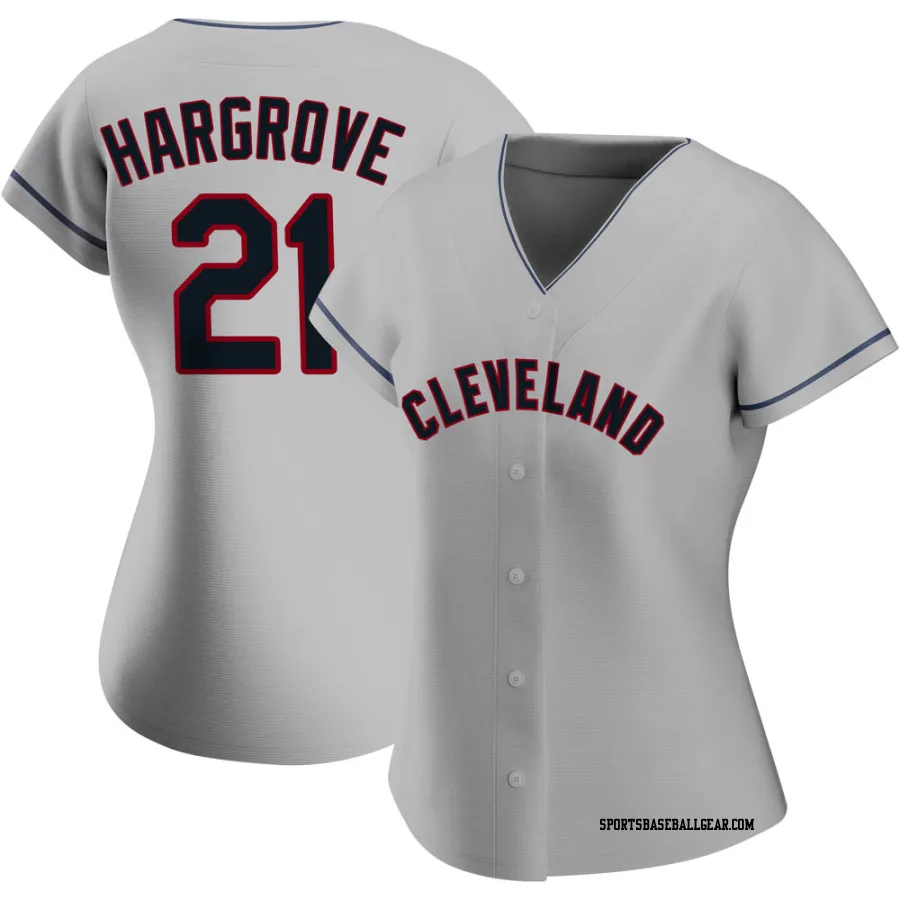 Mike Hargrove Women's Cleveland Guardians Gray Authentic Road Jersey