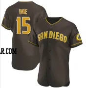 Mike Ivie Men's San Diego Padres Brown Authentic Road Jersey