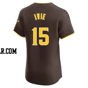 Mike Ivie Men's San Diego Padres Brown Elite Road Vapor Premier Jersey