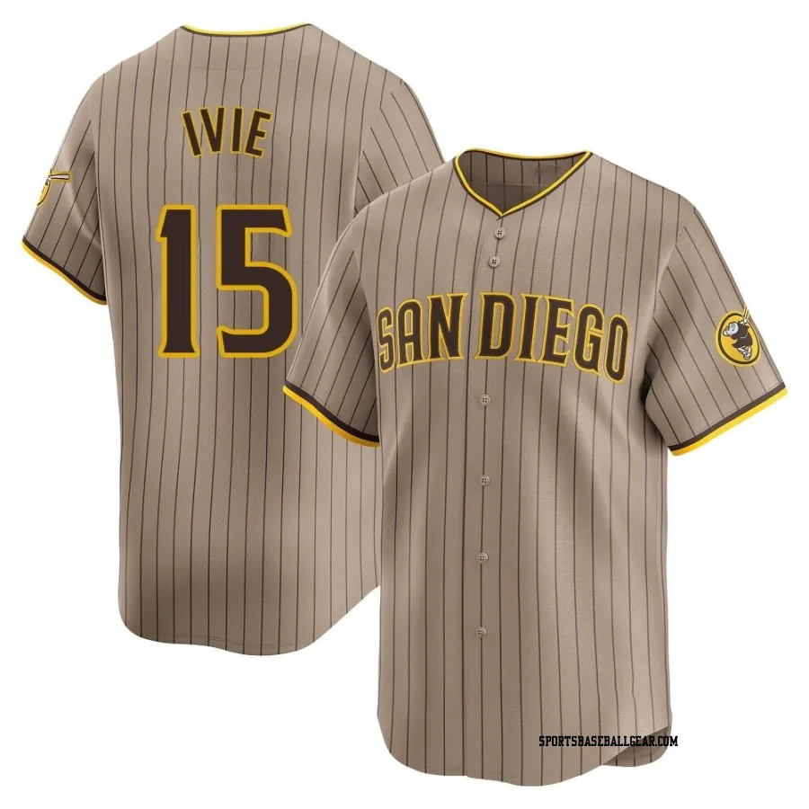 Mike Ivie Men's San Diego Padres Limited Tan Alternate Jersey