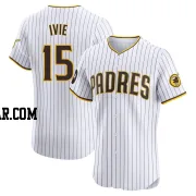 Mike Ivie Men's San Diego Padres White Elite Home Patch Jersey