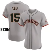 Mike Ivie Men's San Francisco Giants Gray Elite Road Jersey