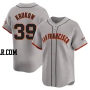 Mike Krukow Men's San Francisco Giants Gray Limited Away Jersey