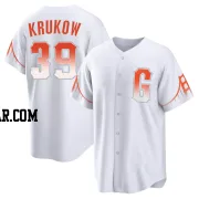 Mike Krukow Youth San Francisco Giants White Replica 2021 City Connect Jersey