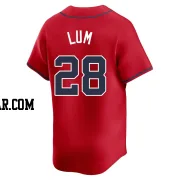 Mike Lum Men's Atlanta Braves Red Limited Alternate Jersey