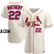 Mike Matheny Men's St. Louis Cardinals Cream Authentic Alternate Jersey