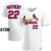 Mike Matheny Men's St. Louis Cardinals White Authentic Home Jersey