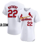 Mike Matheny Men's St. Louis Cardinals White Elite Home Jersey