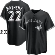 Mike Matheny Men's Toronto Blue Jays Black/White Replica Jersey