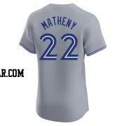 Mike Matheny Men's Toronto Blue Jays Gray Elite Road Jersey