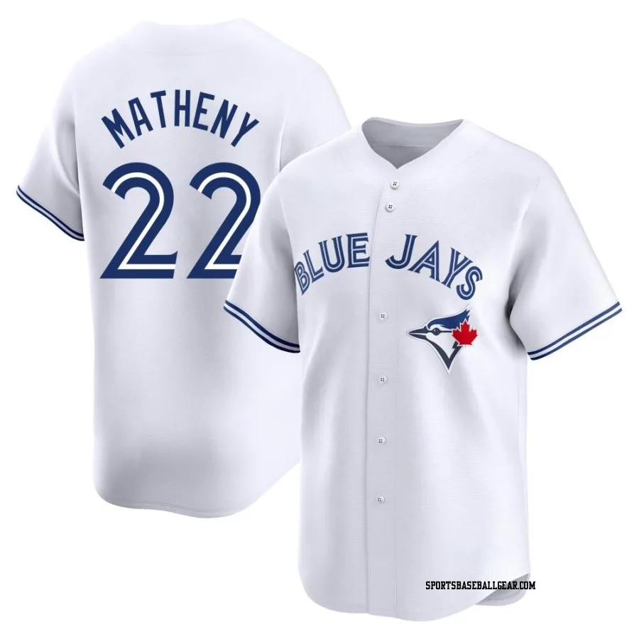 Mike Matheny Youth Toronto Blue Jays White Limited Home Jersey