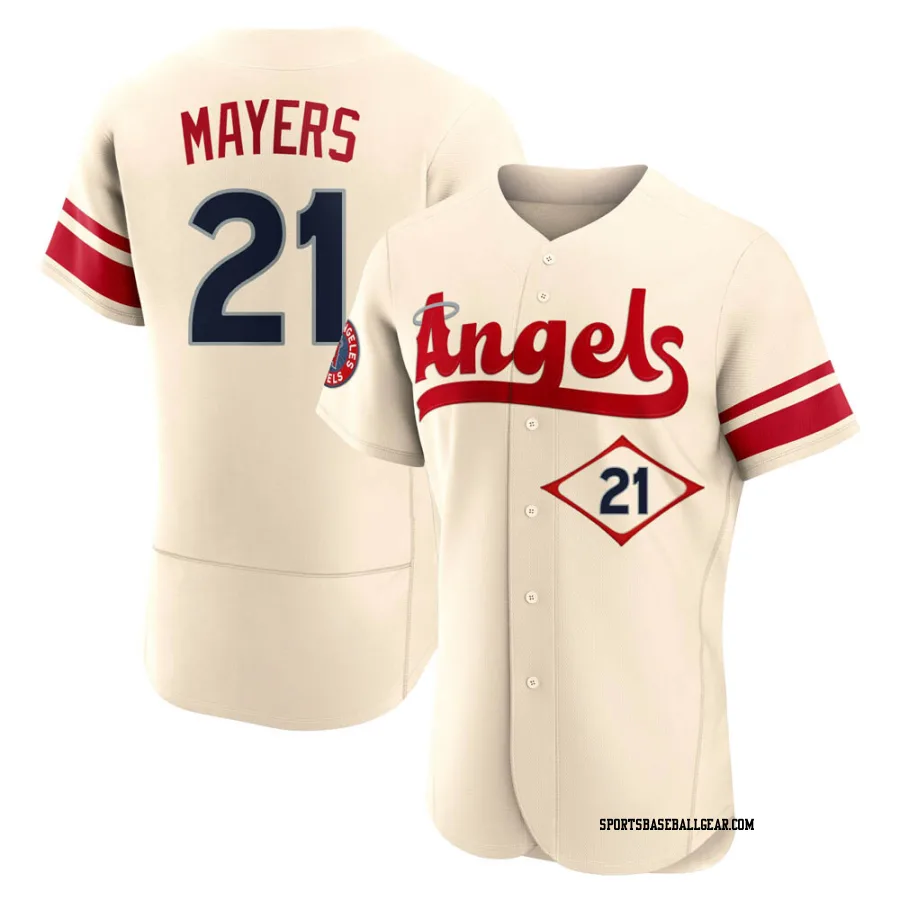 Mike Mayers Men's Los Angeles Angels Cream Authentic 2022 City Connect Jersey