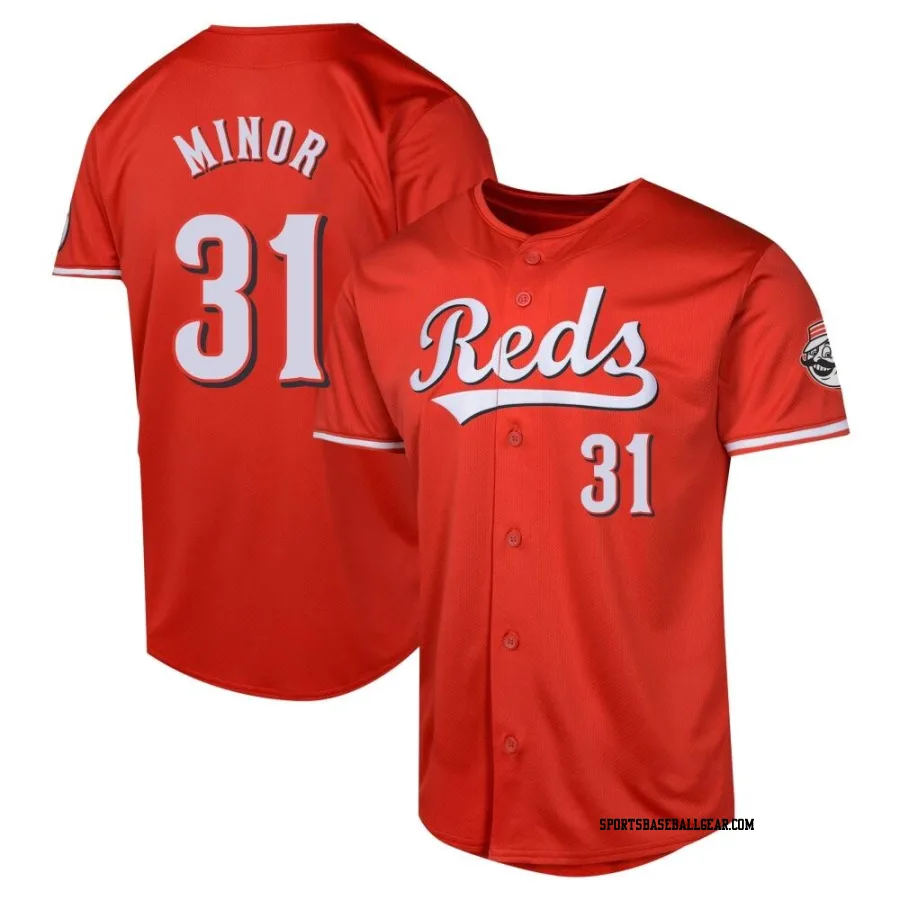 Mike Minor Youth Cincinnati Reds Red Limited Alternate Jersey