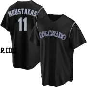 Mike Moustakas Men's Colorado Rockies Black Replica Alternate Jersey