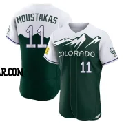 Mike Moustakas Men's Colorado Rockies Green Authentic 2022 City Connect Jersey