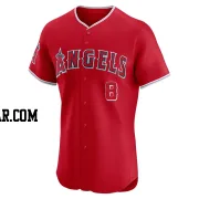 Mike Moustakas Men's Los Angeles Angels Red Elite Alternate Jersey