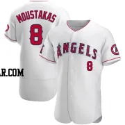 Mike Moustakas Men's Los Angeles Angels White Authentic Jersey