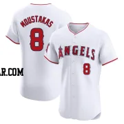 Mike Moustakas Men's Los Angeles Angels White Elite Home Jersey