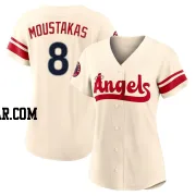 Mike Moustakas Women's Los Angeles Angels Cream Replica 2022 City Connect Jersey