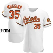 Mike Mussina Men's Baltimore Orioles White Authentic Home Jersey