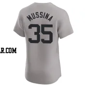 Mike Mussina Men's New York Yankees Gray Elite Road Jersey