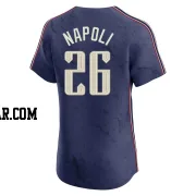 Mike Napoli Men's Cleveland Guardians Navy Elite 2024 City Connect Jersey