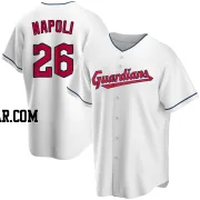 Mike Napoli Men's Cleveland Guardians White Replica Home Jersey