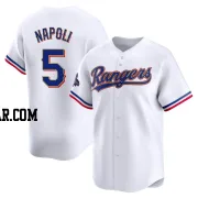 Mike Napoli Men's Texas Rangers Gold Limited White 2024 Collection Jersey