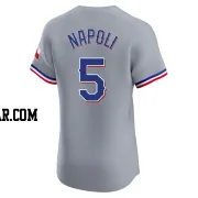 Mike Napoli Men's Texas Rangers Gray Elite Road Jersey