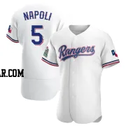 Mike Napoli Men's Texas Rangers White Authentic Home Jersey