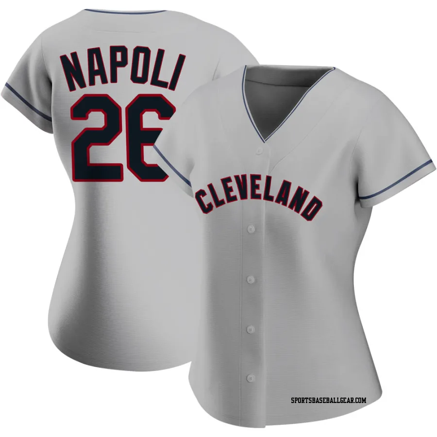 Mike Napoli Women's Cleveland Guardians Gray Authentic Road Jersey