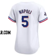 Mike Napoli Women's Texas Rangers Gold Limited White 2024 Collection Jersey