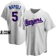 Mike Napoli Youth Texas Rangers White Replica Home Cooperstown Collection Jersey