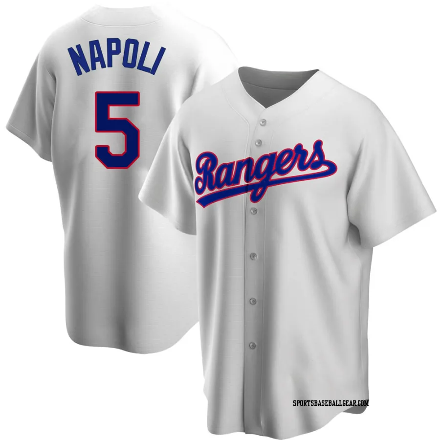 Mike Napoli Youth Texas Rangers White Replica Home Cooperstown Collection Jersey